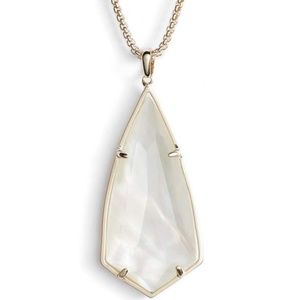 Carole Long Kendra Scott necklace gold & MOP